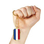 Netherlands Flag Necklace Netherlands Flag Stainless Steel or 18k Gold Dog Tag 24" - Express Your Love Gifts