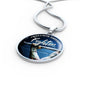 Never A Victim Circle Necklace Stainless Steel or 18k Gold 18-22"-Express Your Love Gifts