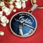 Never A Victim Circle Necklace Stainless Steel or 18k Gold 18-22"-Express Your Love Gifts