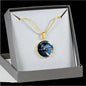 Never A Victim Circle Necklace Stainless Steel or 18k Gold 18-22"-Express Your Love Gifts