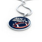 New England Fan Football Gift Circle Necklace - Express Your Love Gifts