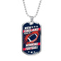 New England Home Of Winning Football Necklace Stainless Steel or 18k Gold Dog Tag 24" Chain-Express Your Love Gifts