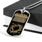 New Orleans Fan Gift Football Necklace Stainless Steel or 18k Gold Dog Tag 24" Chain-Express Your Love Gifts