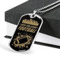 New Orleans Fan Gift Football Necklace Stainless Steel or 18k Gold Dog Tag 24" Chain-Express Your Love Gifts