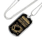 New Orleans Fan Gift Football Necklace Stainless Steel or 18k Gold Dog Tag 24" Chain-Express Your Love Gifts