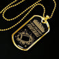 New Orleans Fan Gift Football Necklace Stainless Steel or 18k Gold Dog Tag 24" Chain-Express Your Love Gifts