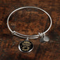 New Orleans Fan Sports Football Stainless Steel or 18k Gold Circle Bangle Bracelet-Express Your Love Gifts