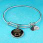 New Orleans Fan Sports Football Stainless Steel or 18k Gold Circle Bangle Bracelet-Express Your Love Gifts