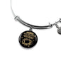 New Orleans Fan Sports Football Stainless Steel or 18k Gold Circle Bangle Bracelet-Express Your Love Gifts