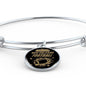 New Orleans Fan Sports Football Stainless Steel or 18k Gold Circle Bangle Bracelet-Express Your Love Gifts