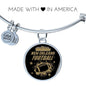 New Orleans Fan Sports Football Stainless Steel or 18k Gold Circle Bangle Bracelet-Express Your Love Gifts