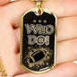 New Orleans Football Who D@!? Gift Necklace Stainless Steel or 18k Gold Dog Tag 24" Chain-Express Your Love Gifts