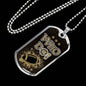 New Orleans Football Who D@!? Gift Necklace Stainless Steel or 18k Gold Dog Tag 24" Chain-Express Your Love Gifts