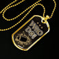 New Orleans Football Who D@!? Gift Necklace Stainless Steel or 18k Gold Dog Tag 24" Chain-Express Your Love Gifts