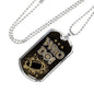 New Orleans Football Who D@!? Gift Necklace Stainless Steel or 18k Gold Dog Tag 24" Chain-Express Your Love Gifts