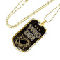 New Orleans Football Who D@!? Gift Necklace Stainless Steel or 18k Gold Dog Tag 24" Chain-Express Your Love Gifts