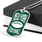 New York Dog Tag Fan Necklace Dog Tag Stainless Steel or 18k Gold 24" Chain - Express Your Love Gifts