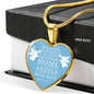 No Evil Psalm 91:1011 Bible Quote Heart Pendant Necklace Stainless Steel or 18k Gold 18-22" - Express Your Love Gifts