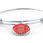 No Fear Scriptureinspired Circle Bracelet Bangle - Express Your Love Gifts
