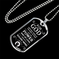 No Fear Bible Verse Gift Timothy Necklace Stainless Steel or 18k Gold Dog Tag 24" Chain-Express Your Love Gifts