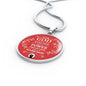 No Fear Christian Gift Circle Necklace Stainless Steel or 18k Gold 18-22" - Express Your Love Gifts