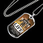 No Greater John 15:13 Soldier Necklace Stainless Steel or 18k Gold Dog Tag 24"-Express Your Love Gifts