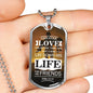 No Greater John 15:13 Soldier Necklace Stainless Steel or 18k Gold Dog Tag 24"-Express Your Love Gifts