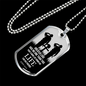 No Greater Love John 15:13 Necklace Stainless Steel or 18k Gold Dog Tag 24" Chain-Express Your Love Gifts