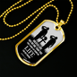 No Greater Love John 15:13 Necklace Stainless Steel or 18k Gold Dog Tag 24" Chain-Express Your Love Gifts