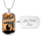 Patriotic Soldier Gift No Greater Love Bible Dog Tag Stainless Steel or 18k Gold 24 - Express Your Love Gifts