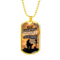 Patriotic Soldier Gift No Greater Love Bible Dog Tag Stainless Steel or 18k Gold 24 - Express Your Love Gifts