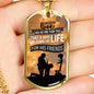 Patriotic Soldier Gift No Greater Love Bible Dog Tag Stainless Steel or 18k Gold 24 - Express Your Love Gifts