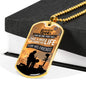 Patriotic Soldier Gift No Greater Love Bible Dog Tag Stainless Steel or 18k Gold 24 - Express Your Love Gifts