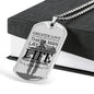 No Greater Love Soldier John 15:13 Verse Necklace Stainless Steel or 18k Gold Dog Tag 24"-Express Your Love Gifts
