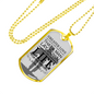 No Greater Love Soldier John 15:13 Verse Necklace Stainless Steel or 18k Gold Dog Tag 24"-Express Your Love Gifts