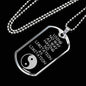 No Limitation Martial Arts Necklace Dog Tag Stainless Steel or 18k Gold 24" Chain - Express Your Love Gifts