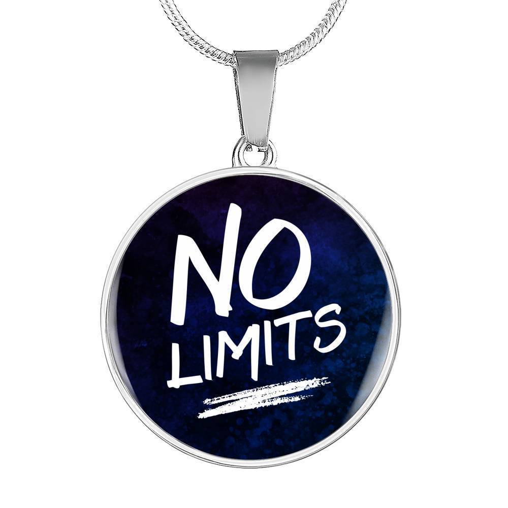 No Limits Circle Necklace Stainless Steel or 18k Gold 18-22"-Express Your Love Gifts