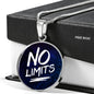 No Limits Circle Necklace Stainless Steel or 18k Gold 18-22"-Express Your Love Gifts