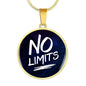 No Limits Circle Necklace Stainless Steel or 18k Gold 18-22"-Express Your Love Gifts