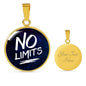 No Limits Circle Necklace Stainless Steel or 18k Gold 18-22"-Express Your Love Gifts