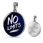No Limits Circle Necklace Stainless Steel or 18k Gold 18-22"-Express Your Love Gifts