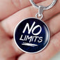 No Limits Circle Necklace Stainless Steel or 18k Gold 18-22"-Express Your Love Gifts