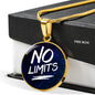 No Limits Circle Necklace Stainless Steel or 18k Gold 18-22"-Express Your Love Gifts