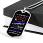 No Worries And No Fear Scripture Necklace Stainless Steel or 18k Gold Dog Tag W 24"-Express Your Love Gifts