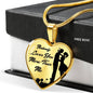 Nobody Loves You More Than Me Necklace Stainless Steel or 18k Gold Heart Pendant 18-22"''-Express Your Love Gifts