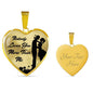 Nobody Loves You More Than Me Necklace Stainless Steel or 18k Gold Heart Pendant 18-22"''-Express Your Love Gifts