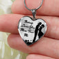 Nobody Loves You More Than Me Necklace Stainless Steel or 18k Gold Heart Pendant 18-22"''-Express Your Love Gifts