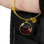 Not Always Stainless Steel or 18k Gold Circle Bangle Bracelet - Express Your Love Gifts