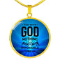 Nothing Is Impossible Circle Necklace Stainless Steel or 18k Gold 18-22" - Express Your Love Gifts