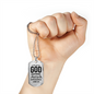 Nothing Is Impossible With The Lord Christian Faith Necklace Stainless Steel or 18k Gold Dog Tag 24" Chain-Express Your Love Gifts